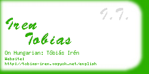 iren tobias business card