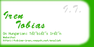 iren tobias business card